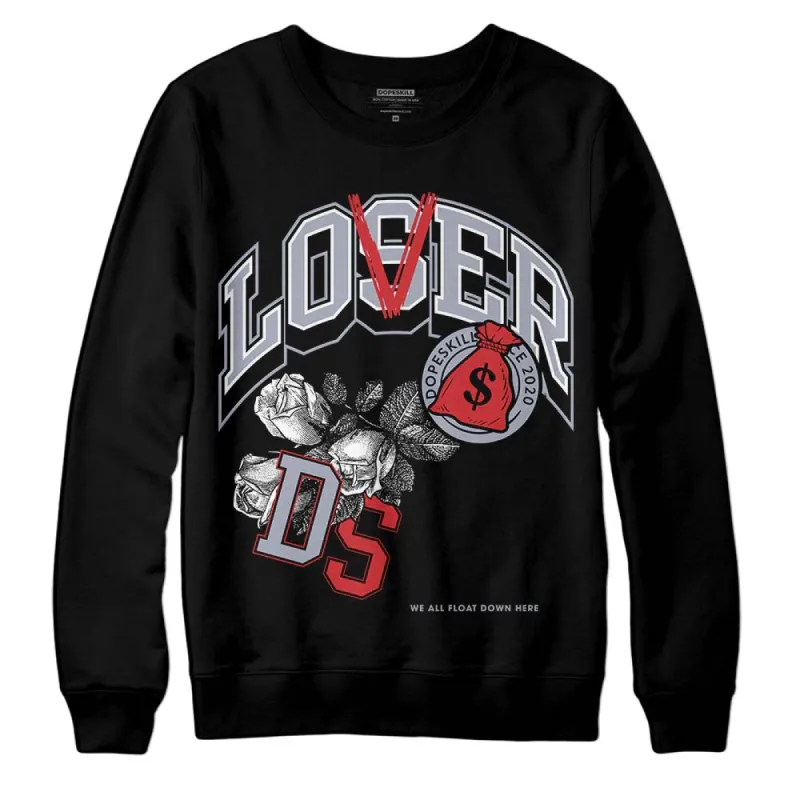 Bred Reimagined 4s DopeSkill Sweatshirt Loser Lover Graphic sold by DopeSkill