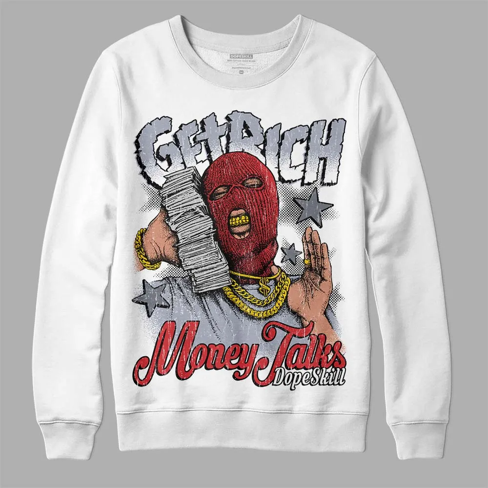 Bred Reimagined 4s DopeSkill Sweatshirt Get Rich Graphic sold by DopeSkill product image thumbnail 2