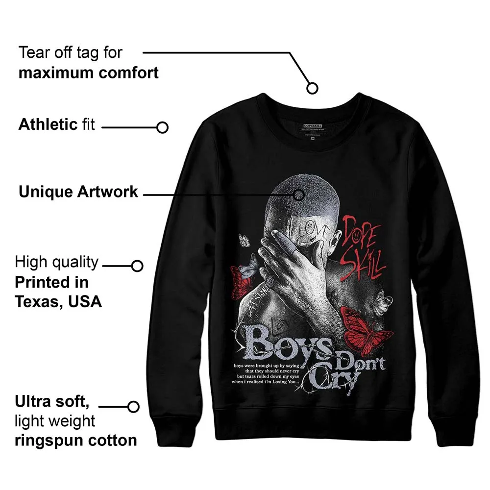 Bred Reimagined 4s DopeSkill Sweatshirt Boys Don't Cry Graphic sold by DopeSkill product image thumbnail 3