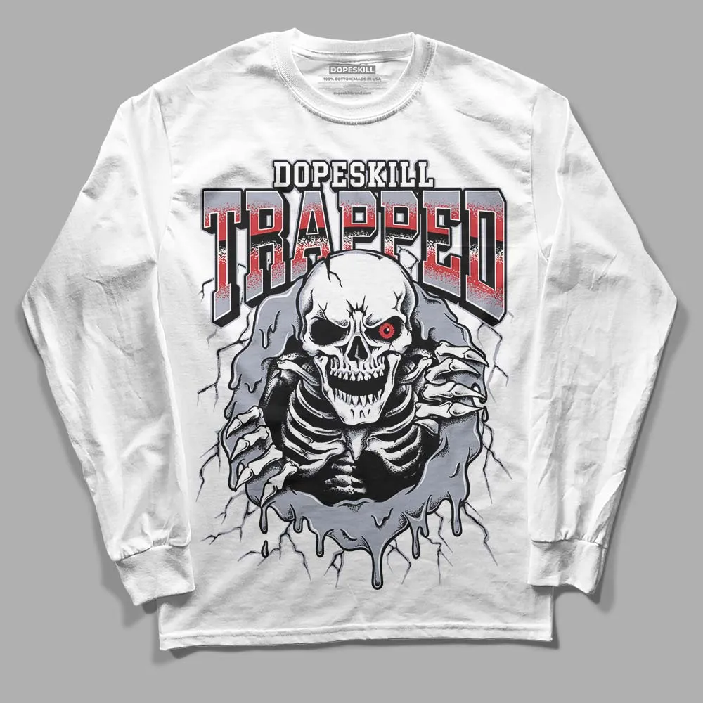 Bred Reimagined 4s DopeSkill Long Sleeve T-Shirt Trapped Halloween Graphic sold by DopeSkill product image thumbnail 2