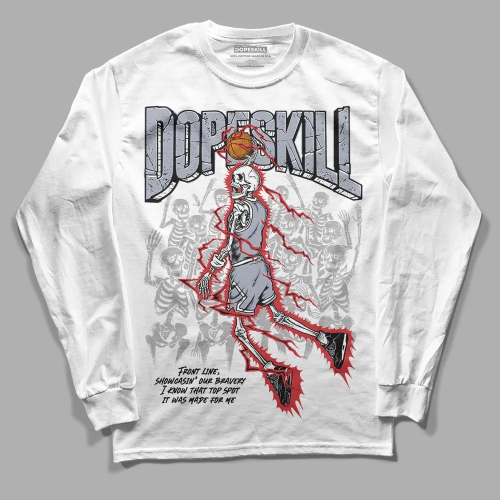 Bred Reimagined 4s DopeSkill Long Sleeve T-Shirt Thunder Dunk Graphic sold by DopeSkill product image thumbnail 2
