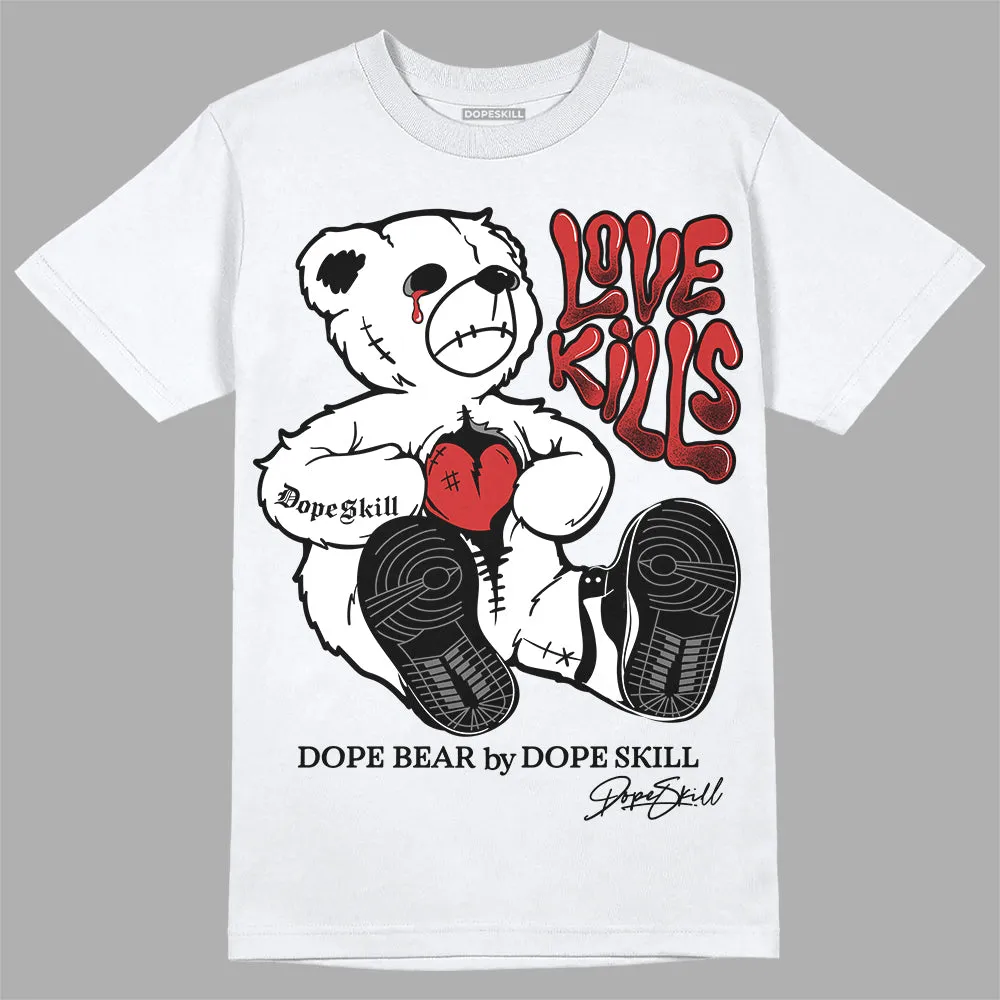 "Black/White" 1s DopeSkill T-Shirt Love Kills Graphic sold by DopeSkill product image thumbnail 2