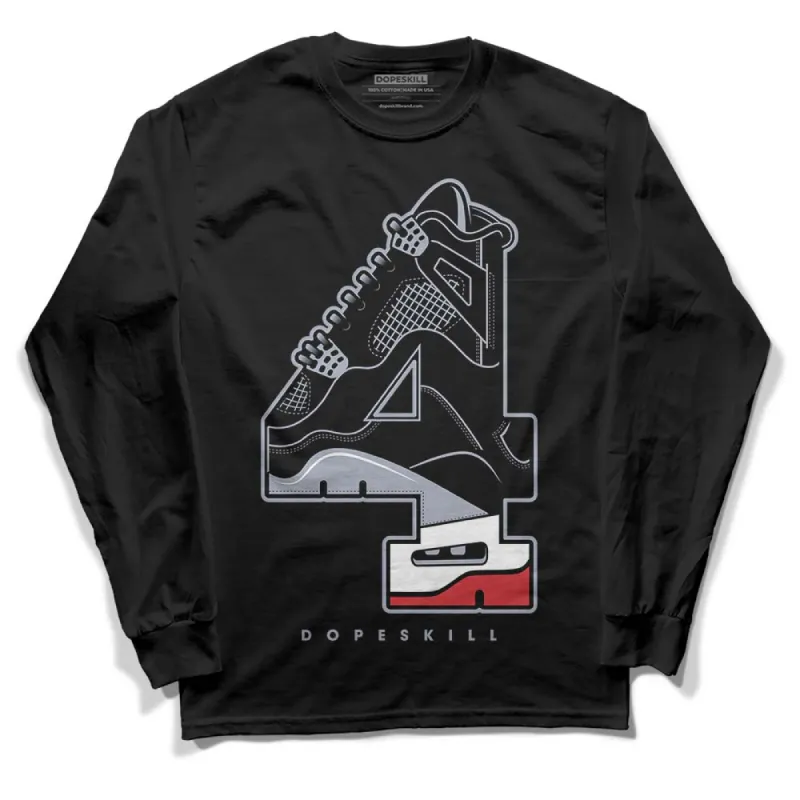 Bred Reimagined 4s DopeSkill Long Sleeve T-Shirt No.4 Graphic sold by DopeSkill