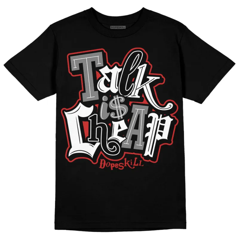 "Black/White" 1s DopeSkill T-Shirt Talk Is Chip Graphic sold by DopeSkill