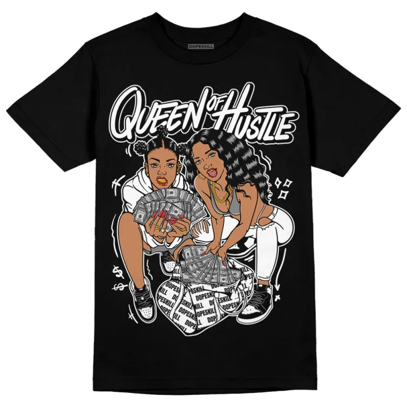 "Black/White" 1s DopeSkill T-Shirt Queen Of Hustle Graphic sold by DopeSkill