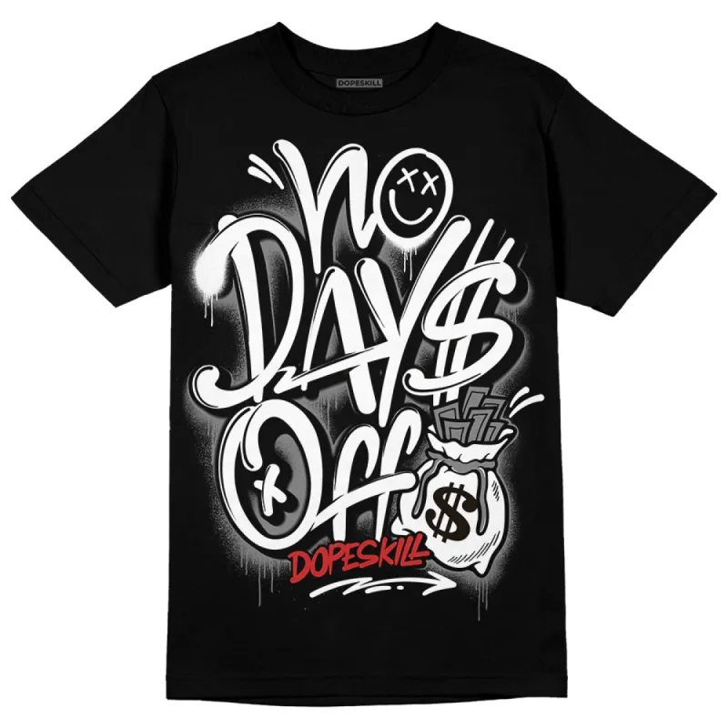 "Black/White" 1s DopeSkill T-Shirt No Days Off Graphic sold by DopeSkill
