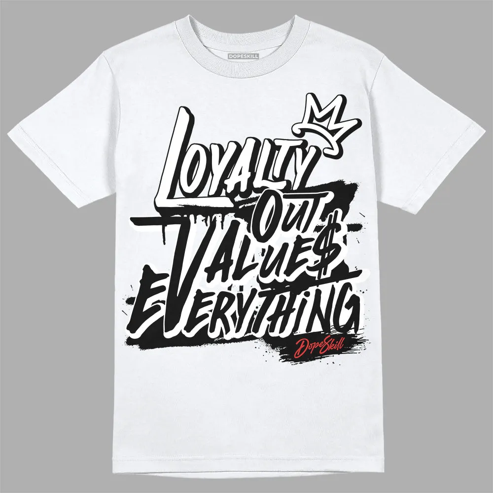 "Black/White" 1s DopeSkill T-Shirt LOVE Graphic sold by DopeSkill product image thumbnail 2