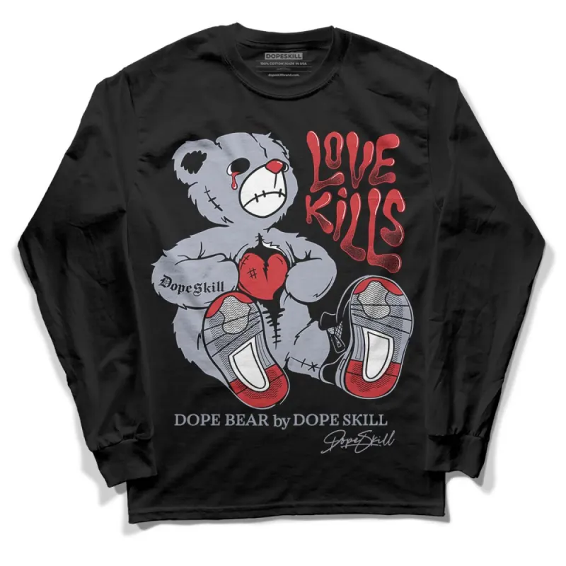 Bred Reimagined 4s DopeSkill Long Sleeve T-Shirt Love Kills Graphic sold by DopeSkill