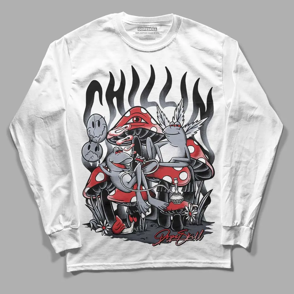 Bred Reimagined 4s DopeSkill Long Sleeve T-Shirt Chillin Graphic sold by DopeSkill product image thumbnail 2