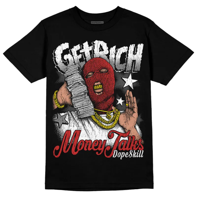 "Black/White" 1s DopeSkill T-Shirt Get Rich Graphic sold by DopeSkill