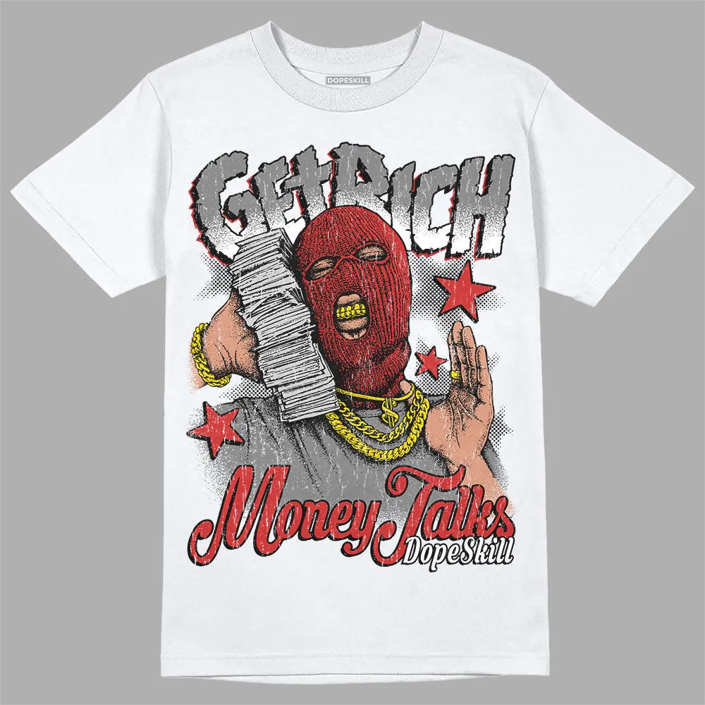 "Black/White" 1s DopeSkill T-Shirt Get Rich Graphic sold by DopeSkill product image thumbnail 2