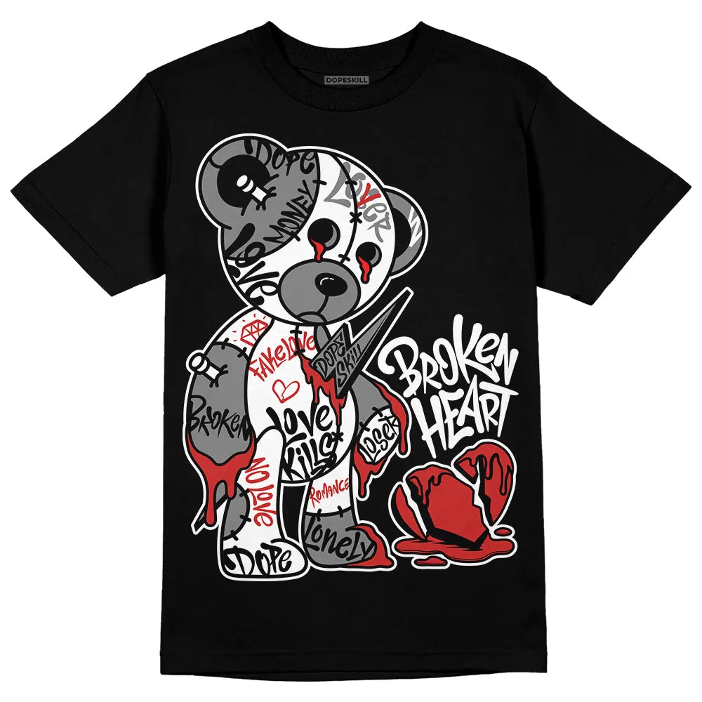 "Black/White" 1s DopeSkill T-Shirt Broken Heart Graphic sold by DopeSkill