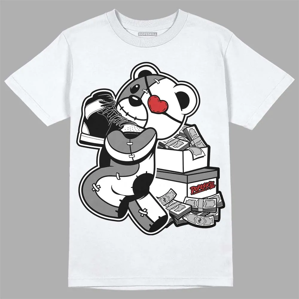 "Black/White" 1s DopeSkill T-Shirt Bear Steals Sneaker Graphic sold by DopeSkill product image thumbnail 2