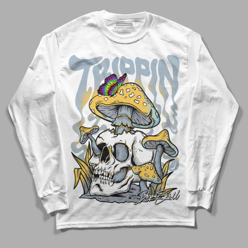 Blue Grey 13s DopeSkill Long Sleeve T-Shirt Trippin Graphic sold by DopeSkill