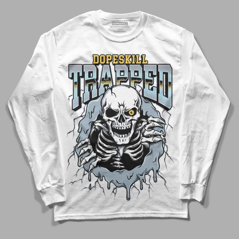 Blue Grey 13s DopeSkill Long Sleeve T-Shirt Trapped Halloween Graphic sold by DopeSkill