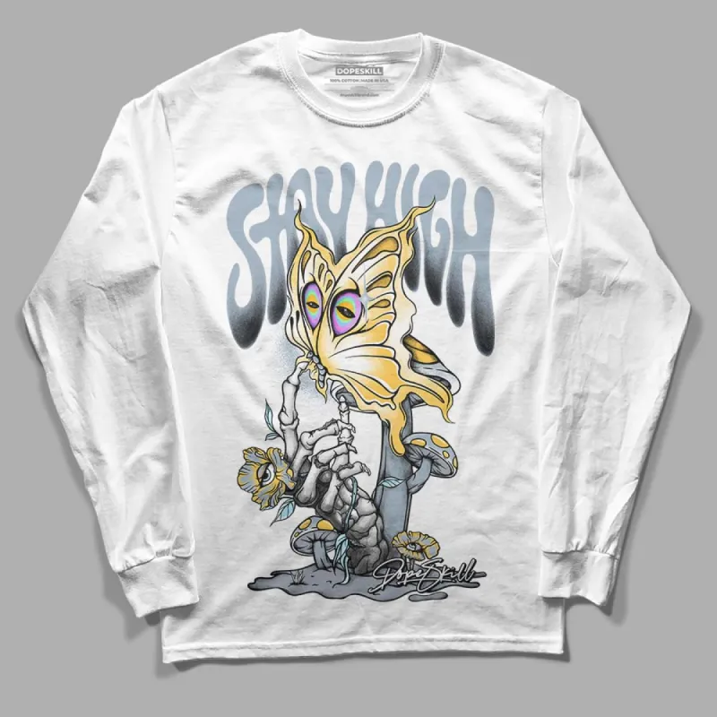 Blue Grey 13s DopeSkill Long Sleeve T-Shirt Stay High Graphic sold by DopeSkill