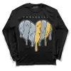 Blue Grey 13s DopeSkill Long Sleeve T-Shirt Slime Drip Heart Graphic sold by DopeSkill