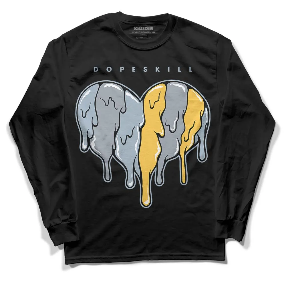 Blue Grey 13s DopeSkill Long Sleeve T-Shirt Slime Drip Heart Graphic sold by DopeSkill product image thumbnail 2