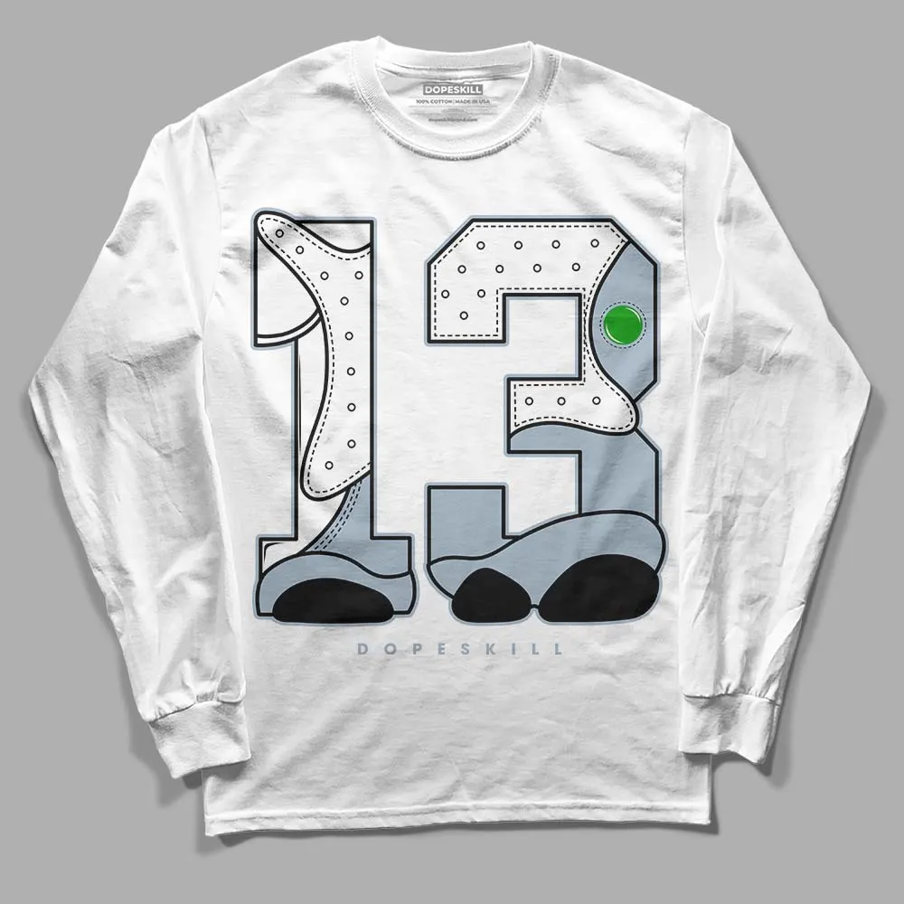 Blue Grey 13s DopeSkill Long Sleeve T-Shirt No.13 Graphic sold by DopeSkill