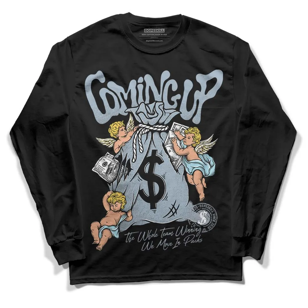 Blue Grey 13s DopeSkill Long Sleeve T-Shirt Money Bag Coming Up Graphic sold by DopeSkill product image thumbnail 2