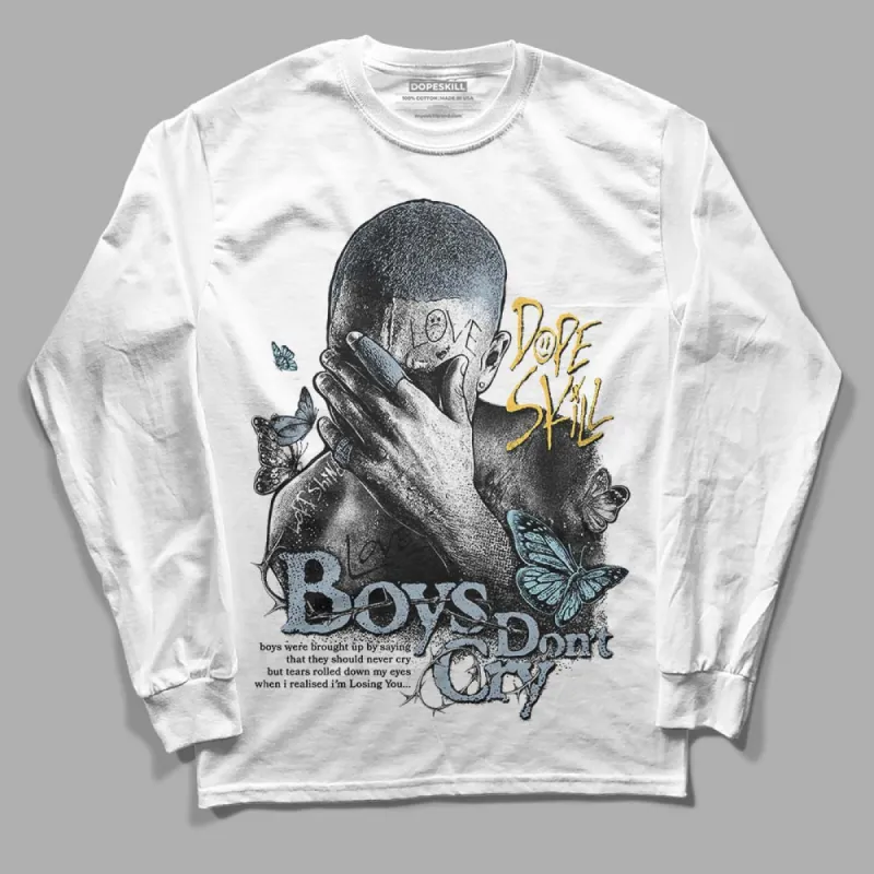 Blue Grey 13s DopeSkill Long Sleeve T-Shirt Boys Don't Cry Graphic sold by DopeSkill