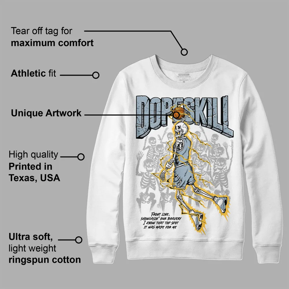 Blue Grey 13s DopeSkill Sweatshirt Thunder Dunk Graphic sold by DopeSkill product image thumbnail 3