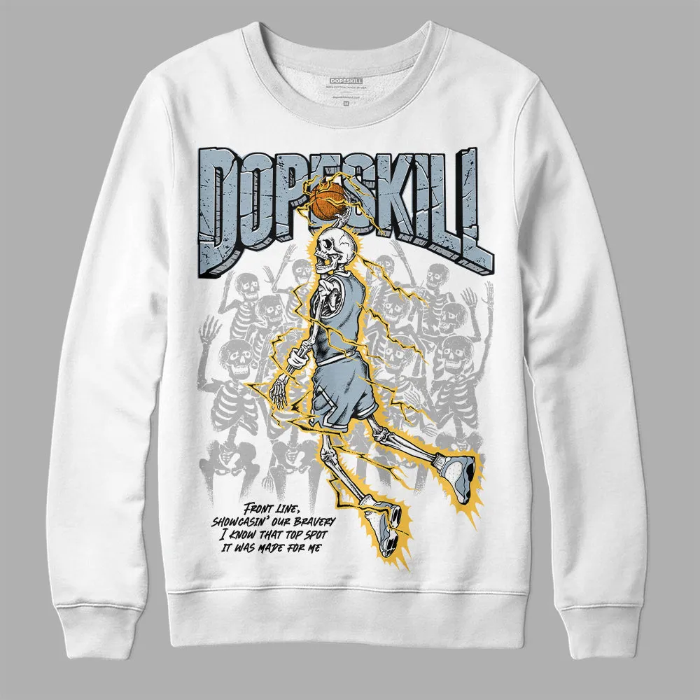 Blue Grey 13s DopeSkill Sweatshirt Thunder Dunk Graphic sold by DopeSkill