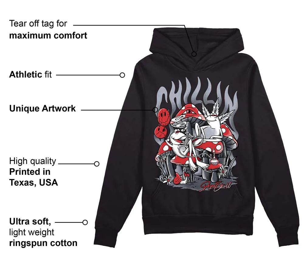 Bred Reimagined 4s DopeSkill Hoodie Sweatshirt Chillin Graphic sold by DopeSkill product image thumbnail 3