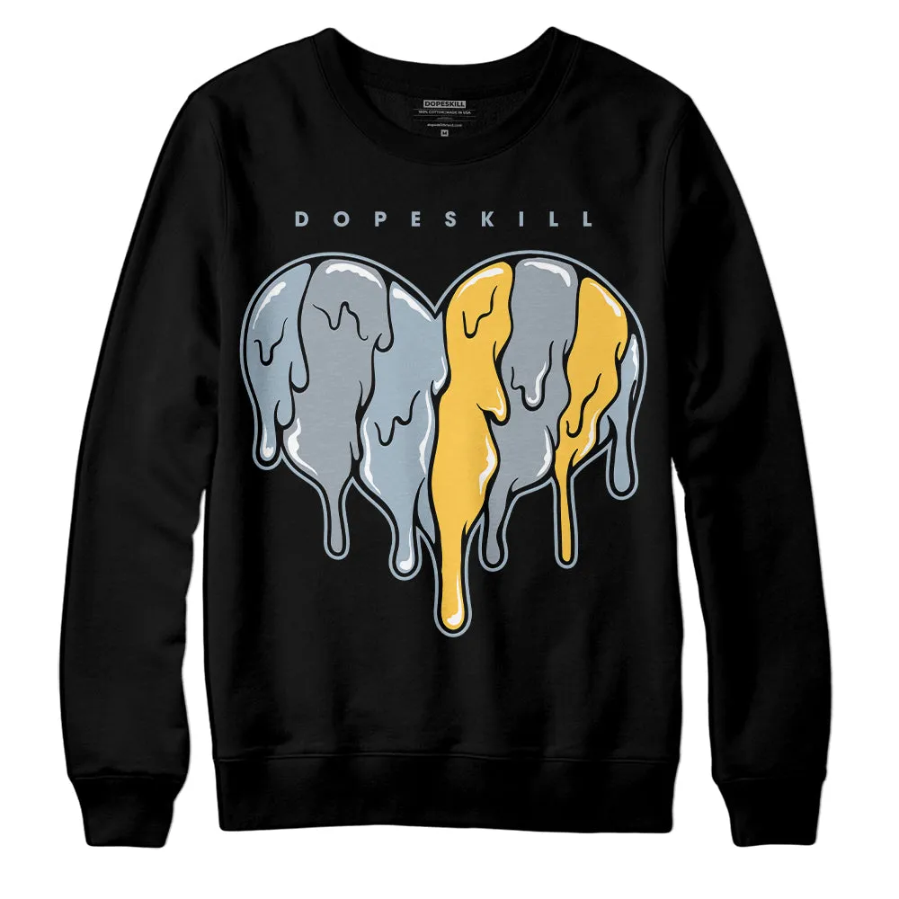 Blue Grey 13s DopeSkill Sweatshirt Slime Drip Heart Graphic sold by DopeSkill product image thumbnail 2