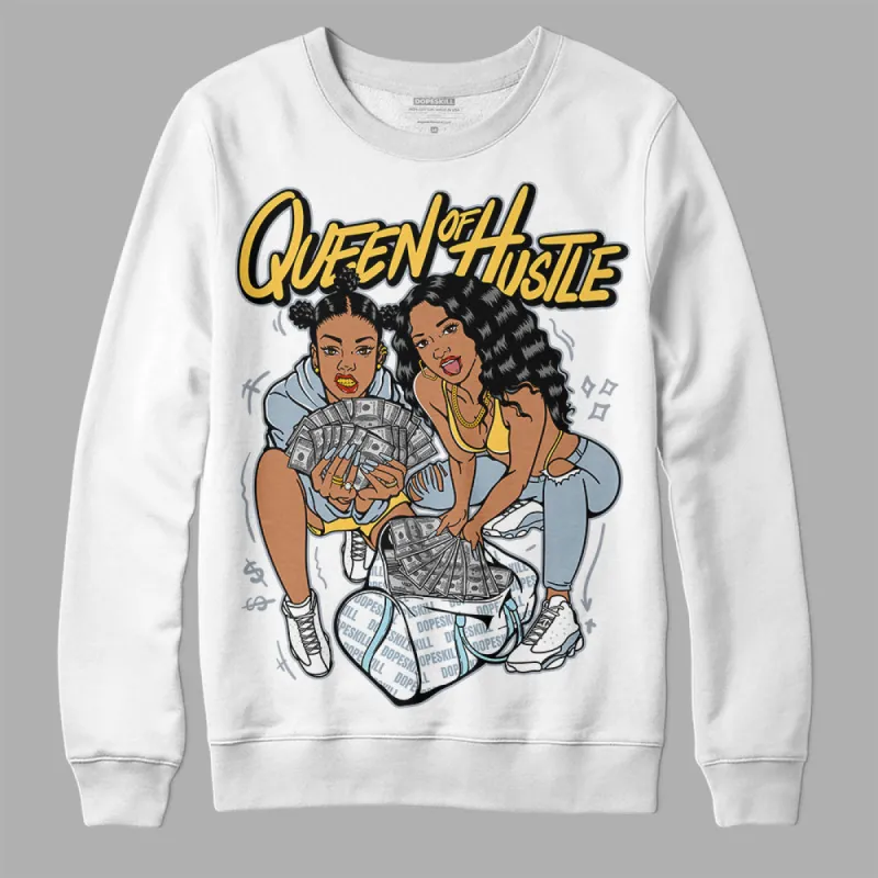 Blue Grey 13s DopeSkill Sweatshirt Queen Of Hustle Graphic sold by DopeSkill