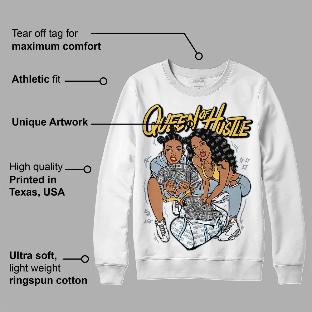 Blue Grey 13s DopeSkill Sweatshirt Queen Of Hustle Graphic sold by DopeSkill product image thumbnail 3