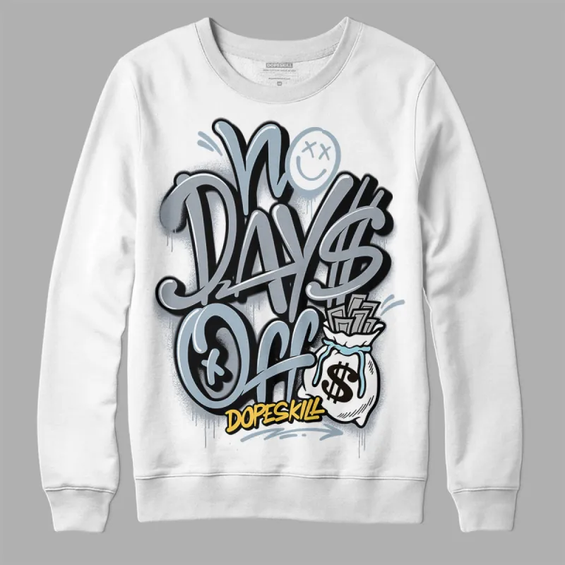 Blue Grey 13s DopeSkill Sweatshirt No Days Off Graphic sold by DopeSkill