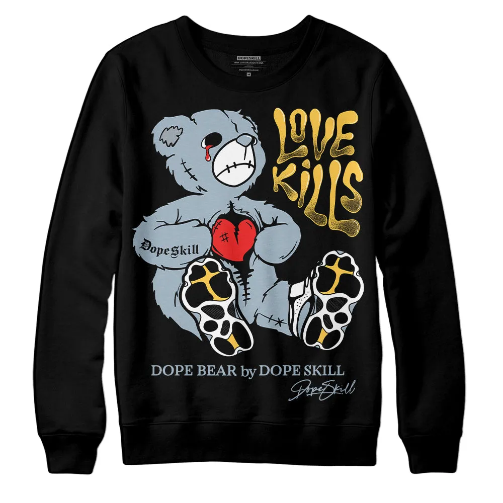 Blue Grey 13s DopeSkill Sweatshirt Love Kills Graphic sold by DopeSkill product image thumbnail 2