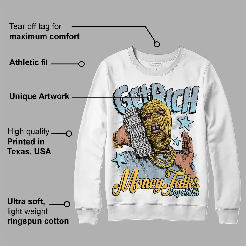 Blue Grey 13s DopeSkill Sweatshirt Get Rich Graphic sold by DopeSkill product image thumbnail 3