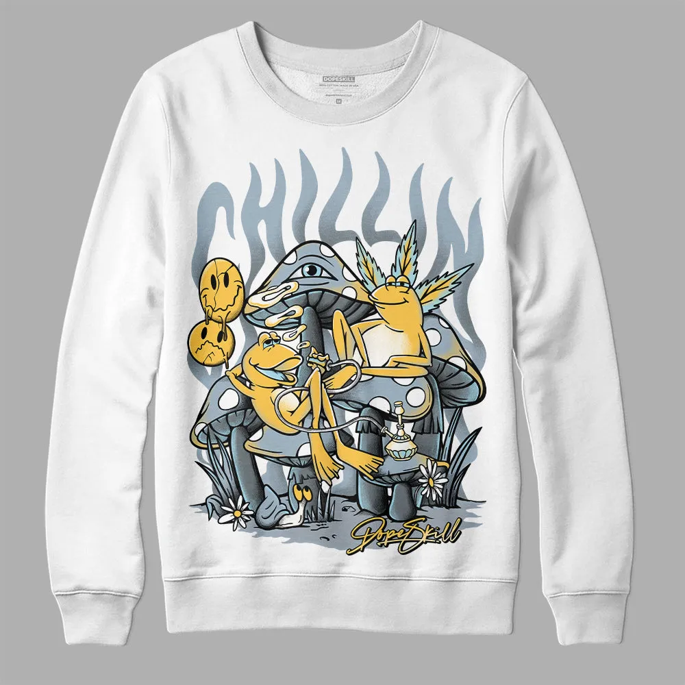 Blue Grey 13s DopeSkill Sweatshirt Chillin Graphic sold by DopeSkill