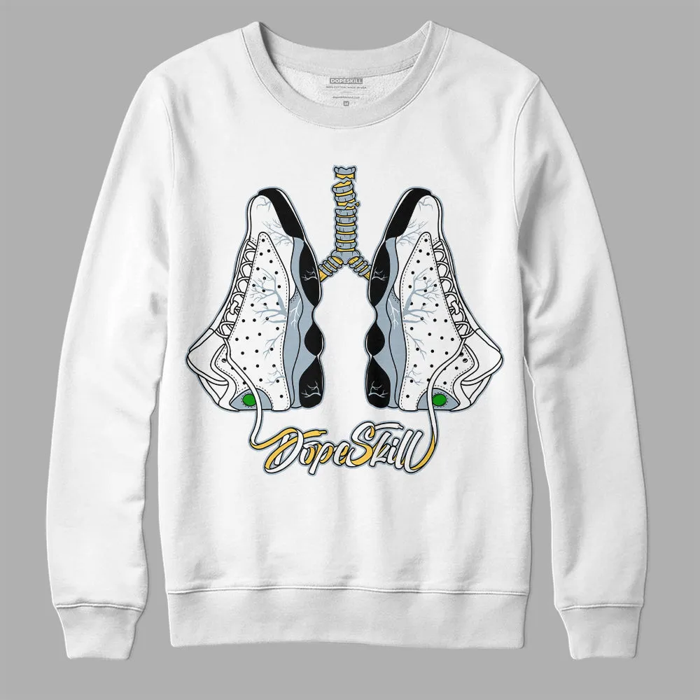 Blue Grey 13s DopeSkill Sweatshirt Breathe Graphic sold by DopeSkill