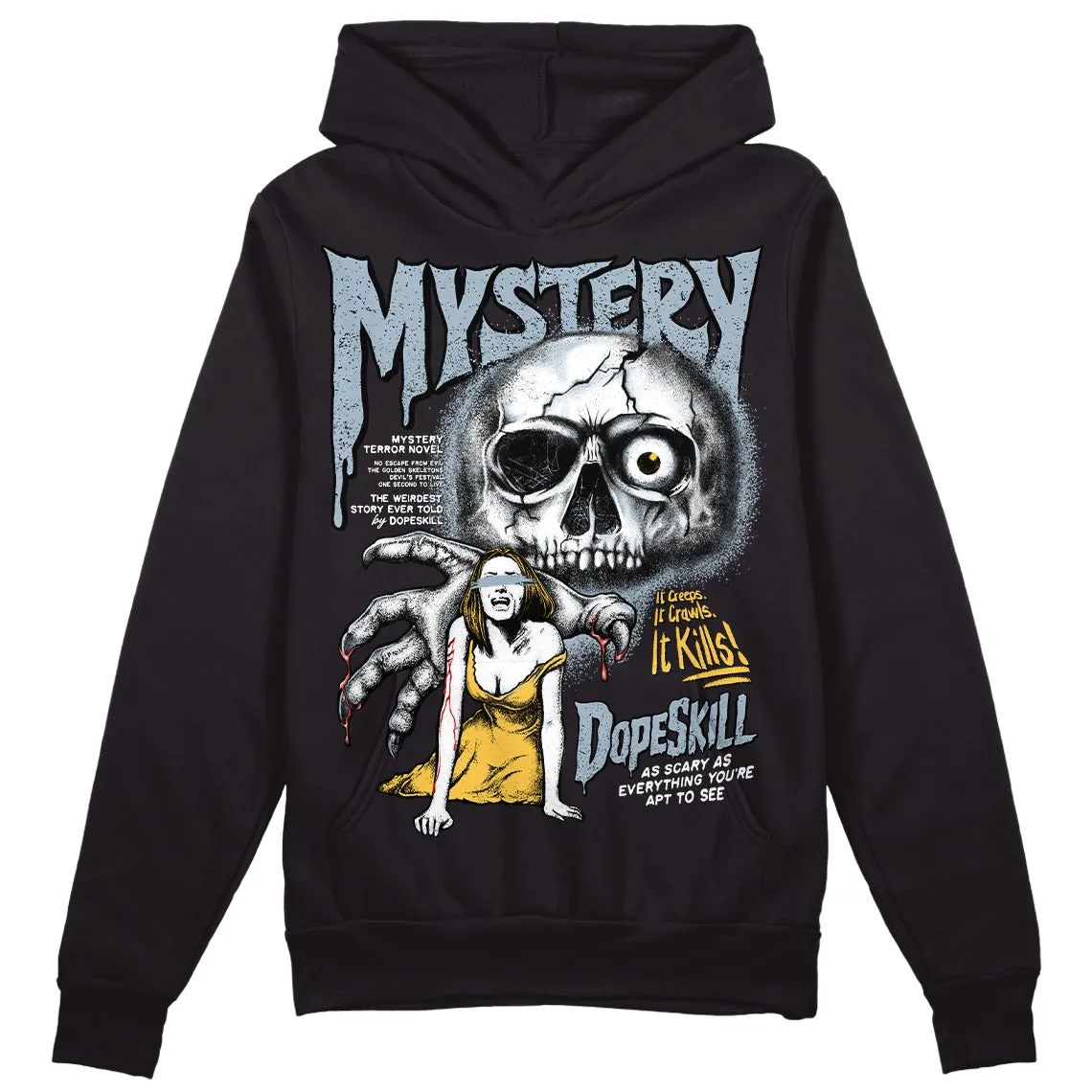 Blue Grey 13s DopeSkill Hoodie Sweatshirt Mystery Ghostly Grasp Graphic sold by DopeSkill product image thumbnail 2