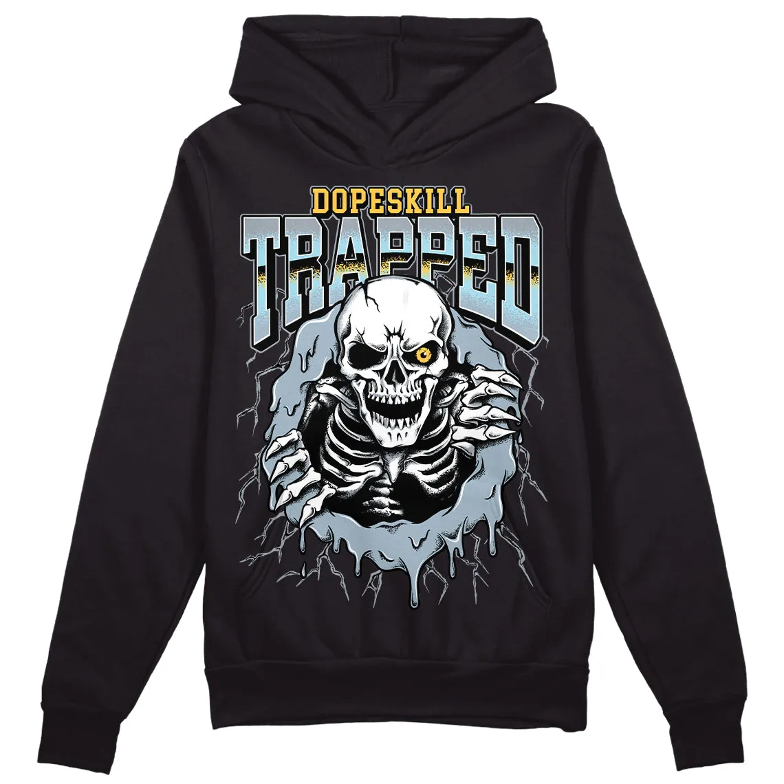 Blue Grey 13s DopeSkill Hoodie Sweatshirt Trapped Halloween Graphic sold by DopeSkill product image thumbnail 2