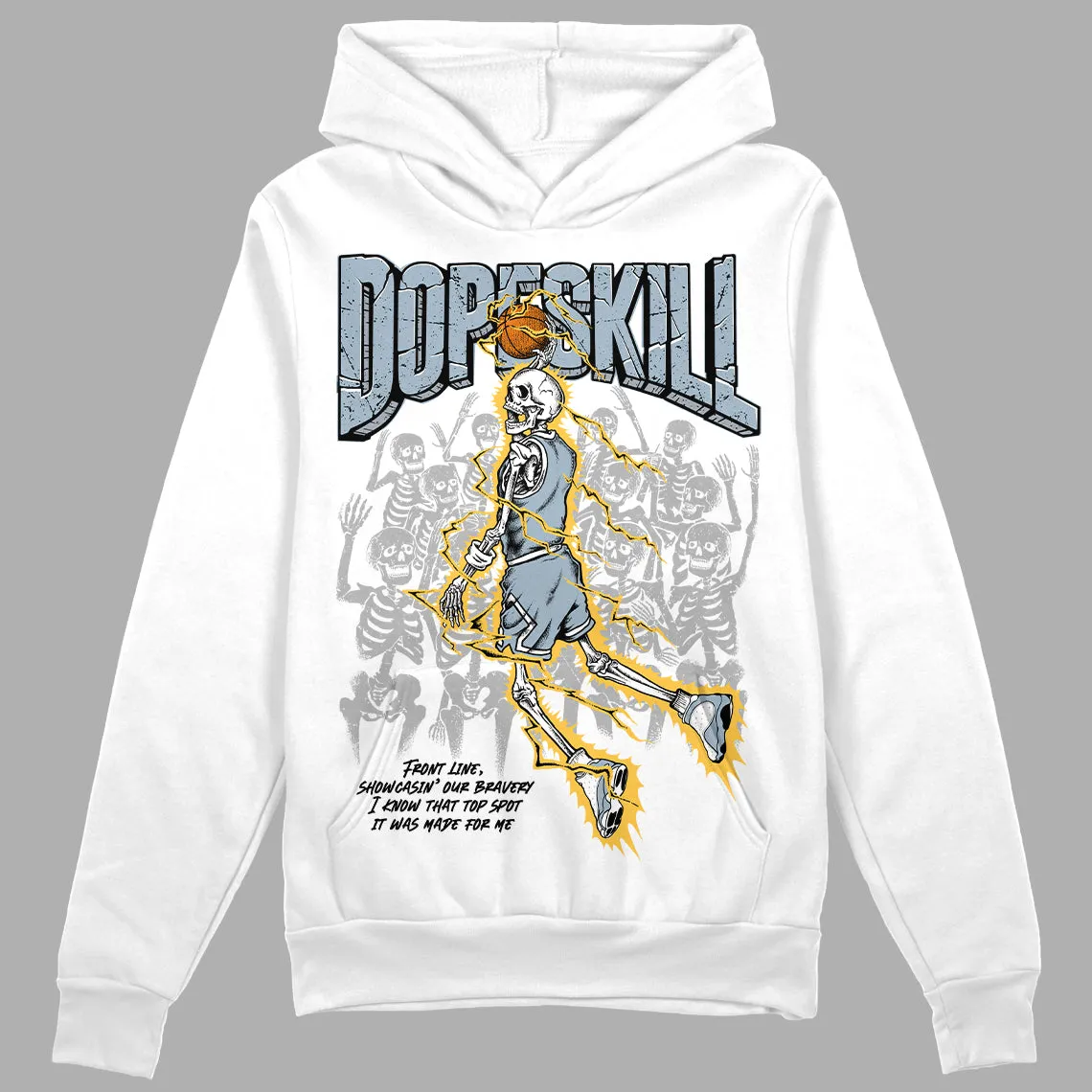 Blue Grey 13s DopeSkill Hoodie Sweatshirt Thunder Dunk Graphic sold by DopeSkill