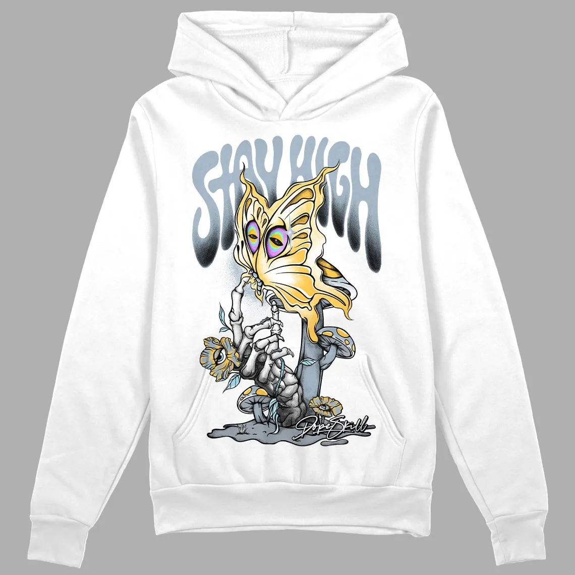 Blue Grey 13s DopeSkill Hoodie Sweatshirt Stay High Graphic sold by DopeSkill