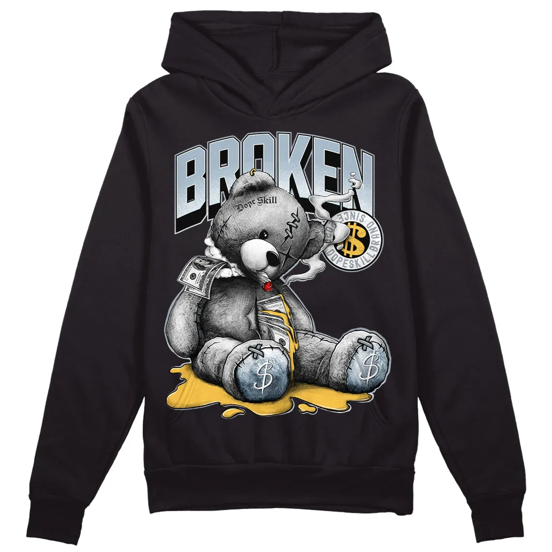Blue Grey 13s DopeSkill Hoodie Sweatshirt Sick Bear Graphic sold by DopeSkill product image thumbnail 2
