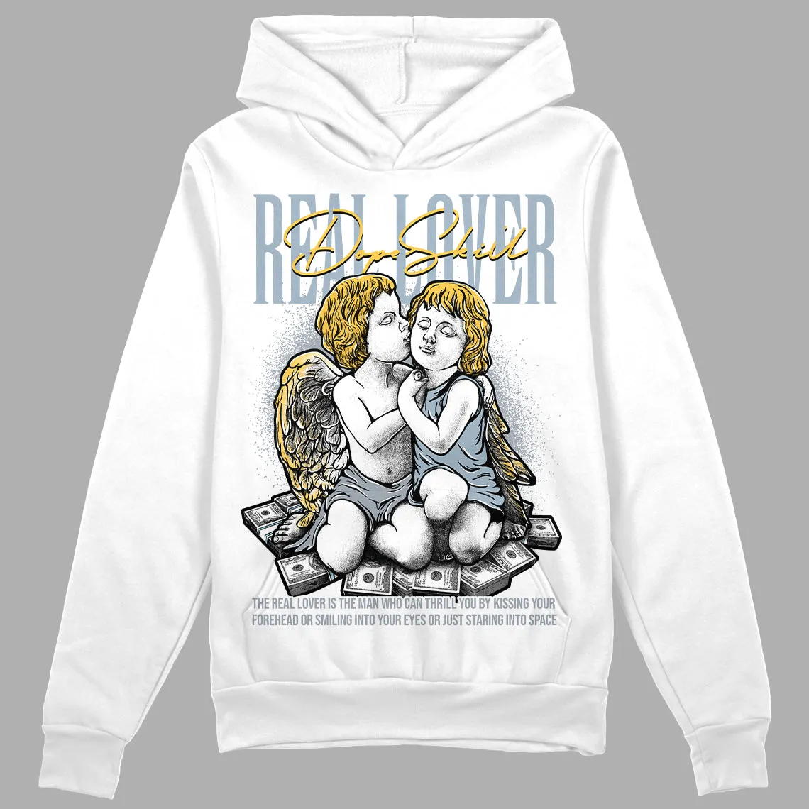 Blue Grey 13s DopeSkill Hoodie Sweatshirt Real Lover Graphic sold by DopeSkill