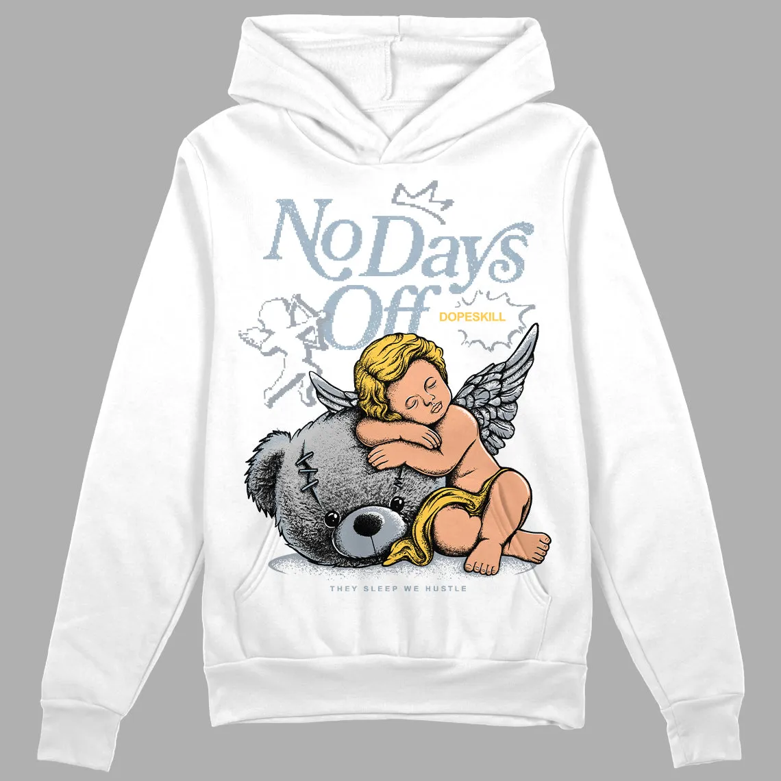 Blue Grey 13s DopeSkill Hoodie Sweatshirt New No Days Off Graphic sold by DopeSkill