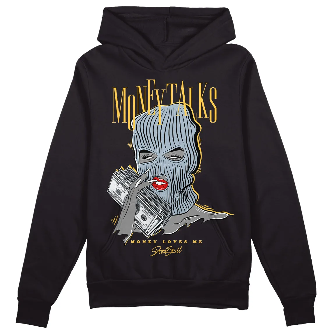 Blue Grey 13s DopeSkill Hoodie Sweatshirt Money Talks Graphic sold by DopeSkill product image thumbnail 2