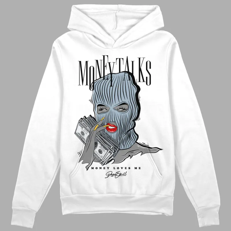 Blue Grey 13s DopeSkill Hoodie Sweatshirt Money  Talks Graphic sold by DopeSkill