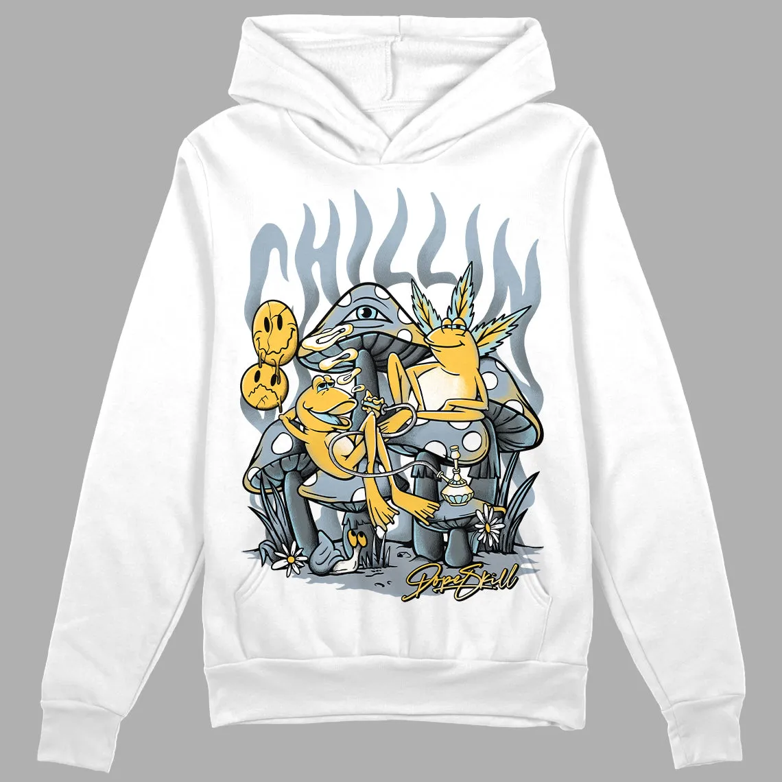 Blue Grey 13s DopeSkill Hoodie Sweatshirt Chillin Graphic sold by DopeSkill