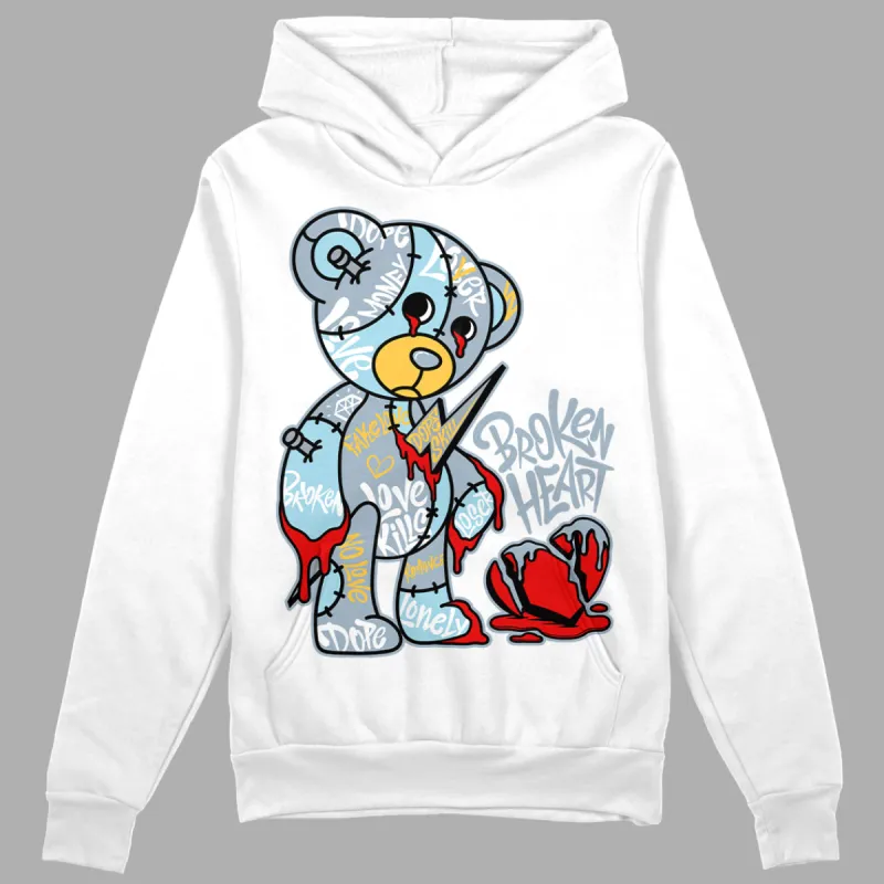 Blue Grey 13s DopeSkill Hoodie Sweatshirt Broken Heart Graphic sold by DopeSkill