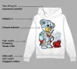 Blue Grey 13s DopeSkill Hoodie Sweatshirt Broken Heart Graphic sold by DopeSkill