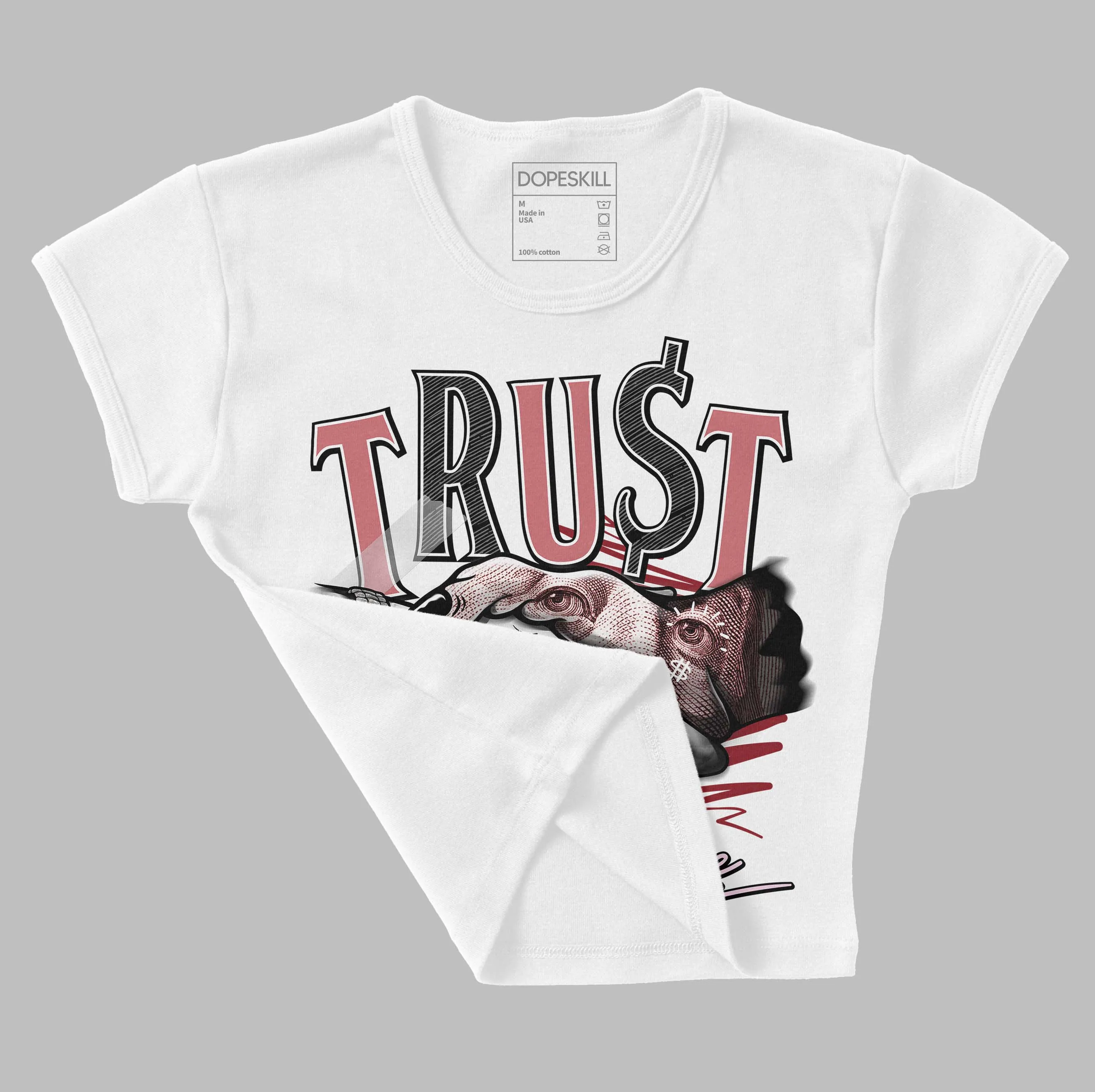Valentine's Day Collection DopeSkill Women's Crop Top Trust No One Graphic sold by DopeSkill product image thumbnail 3