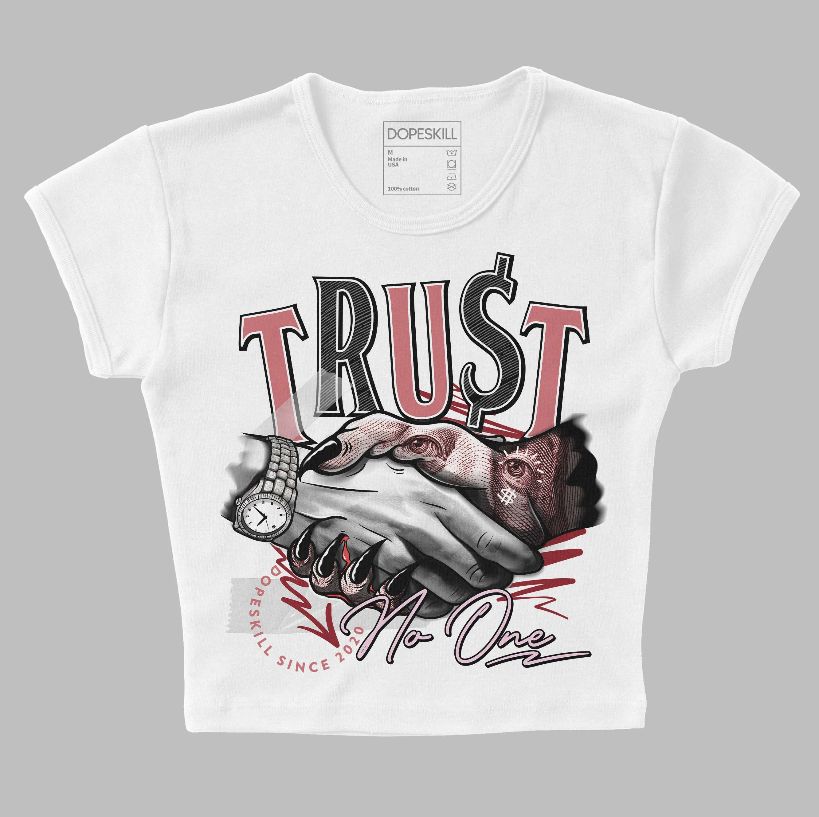 Valentine's Day Collection DopeSkill Women's Crop Top Trust No One Graphic sold by DopeSkill